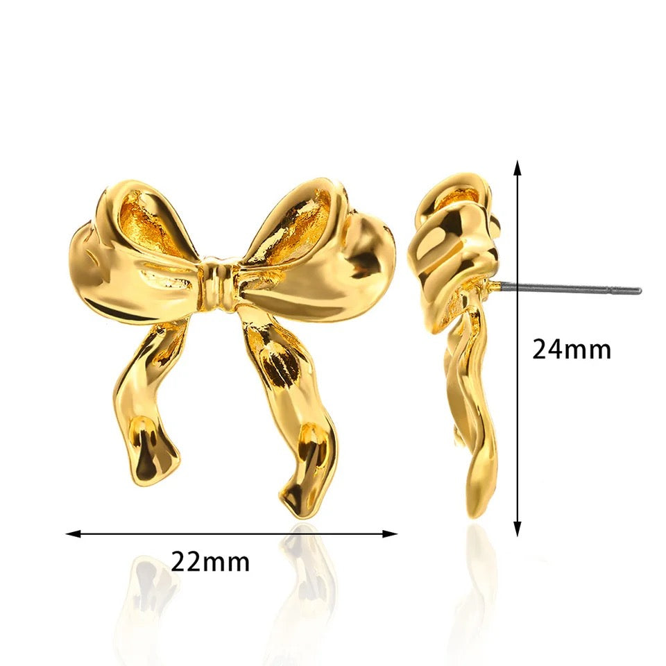 Bow Stud Earring