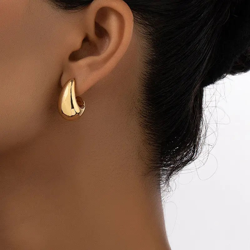 Teardrop Chunky Earring