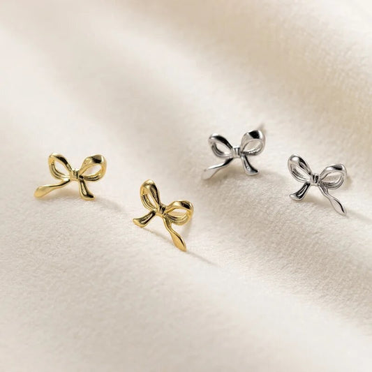 Mini Bow Stud Earring