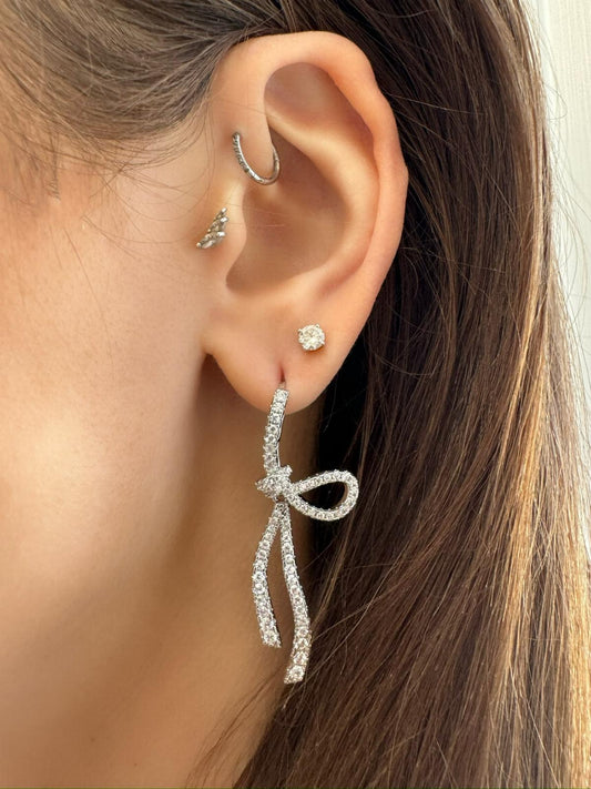 Luxury Bow Tassel Earrings